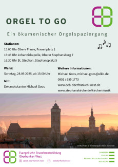 Plakat Orgelspaziergang