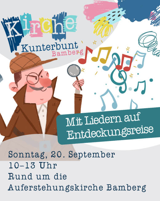 Plakat Kirche Kunterbunt