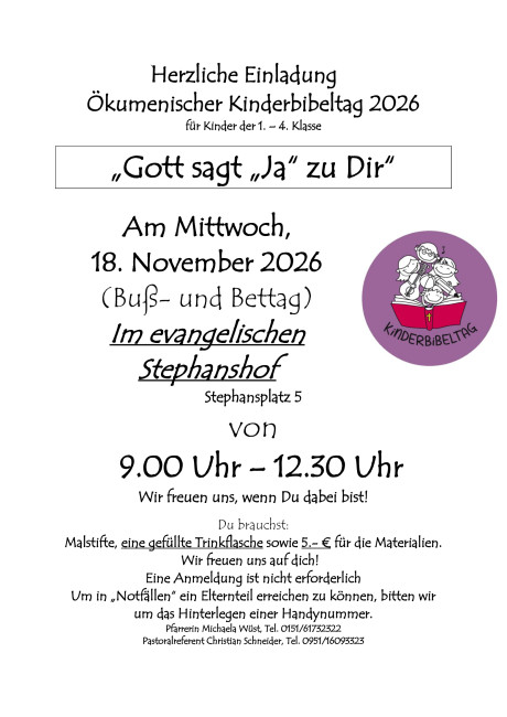 Einladung Kinderbibeltag
