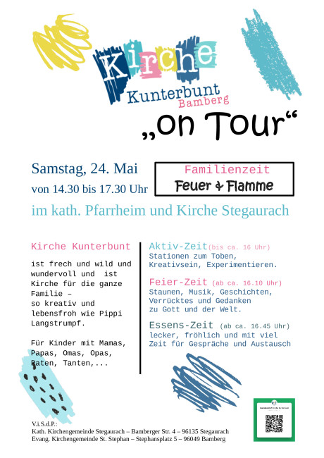 Plakat Kirche Kunterbunt